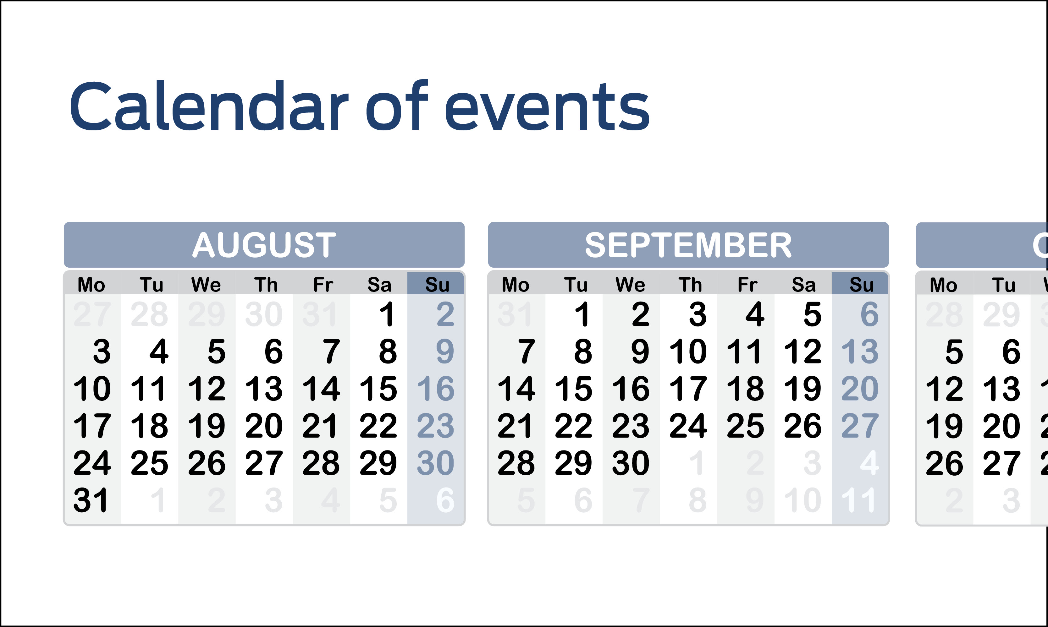 Calendar of events The Medical Journal of Australia